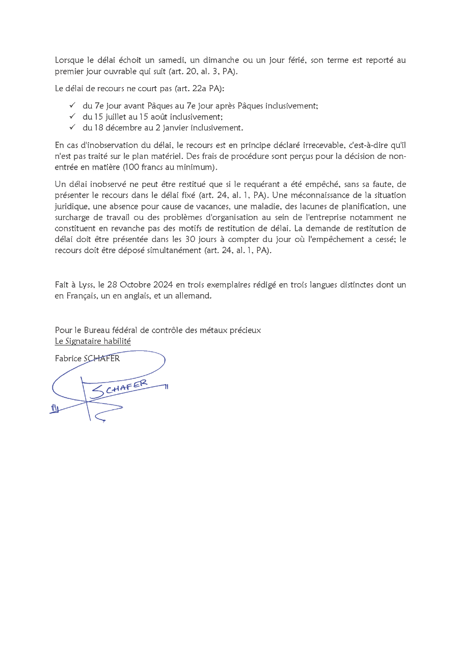 Alerte au phishing du contrôle des métaux précieux 3